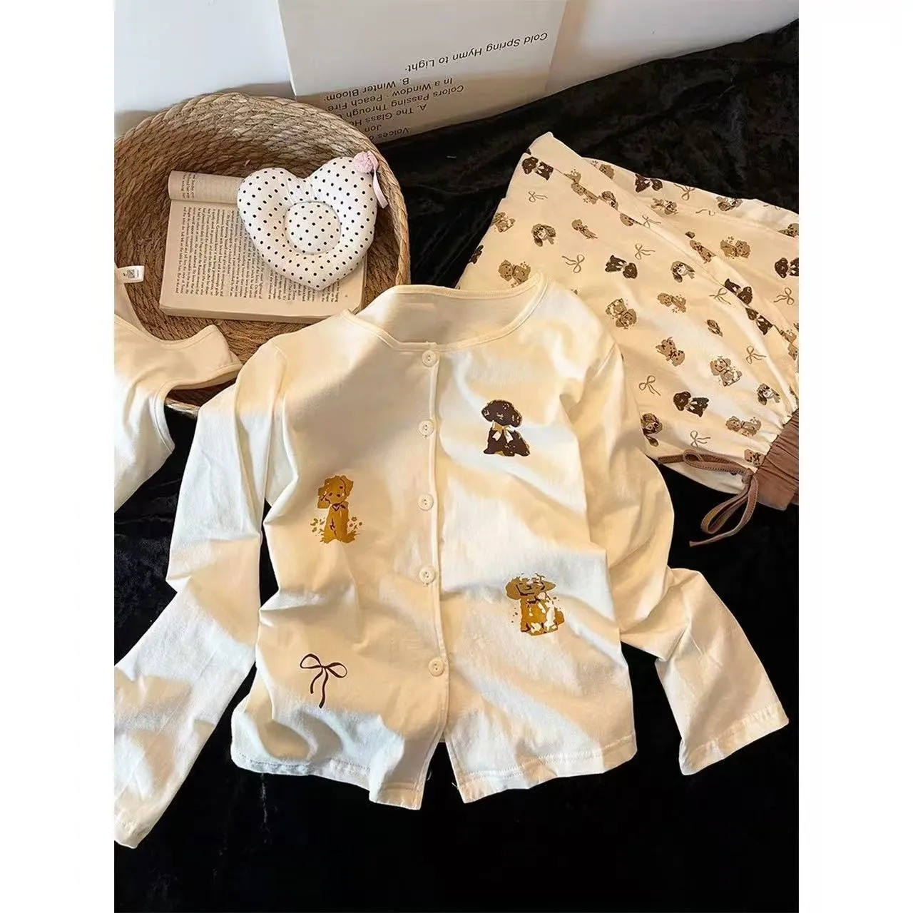 Source Factory Spring Summer Autumn Sweet Girl Style Tank Top + Cardigan + Pants · Wholesale · OEM · Worldwide Shipping - Detail 9