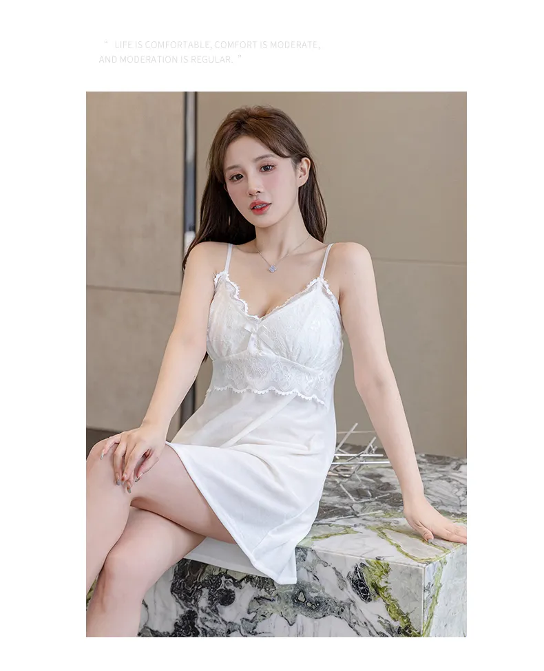 ベロアパジャマ レディース 2点セット ネグリジェ カップ付き セクシー 透かし 長袖 ナイトガウン · 卸売 · OEM · 世界へ発送 - Detail 9