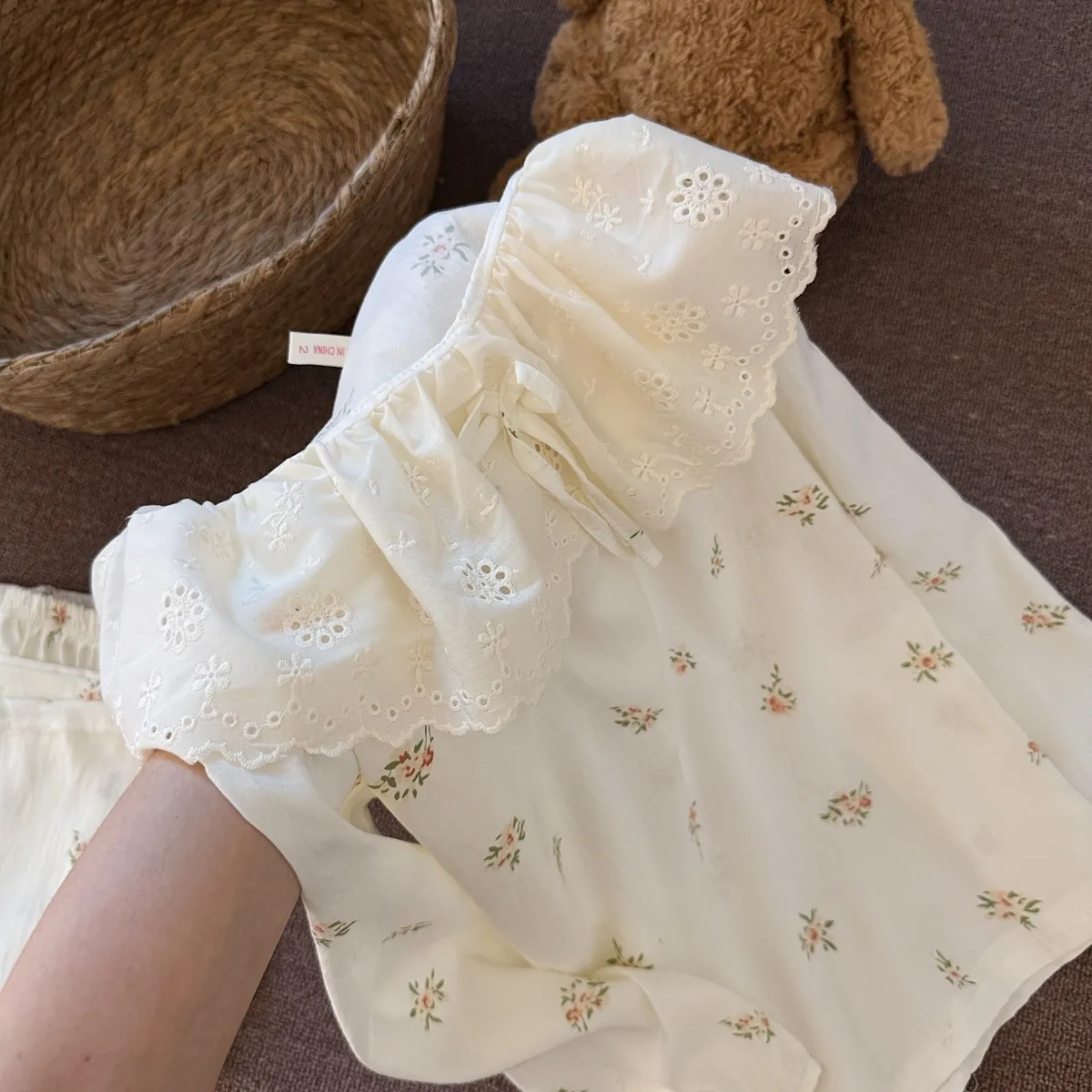 2026 New Cloud Cotton Sweet Princess Style Doll Collar Lace Trim Pajamas Women Spring Autumn Loungewear Women's Set · Wholesale · OEM · Worldwide Shipping - Detail 15