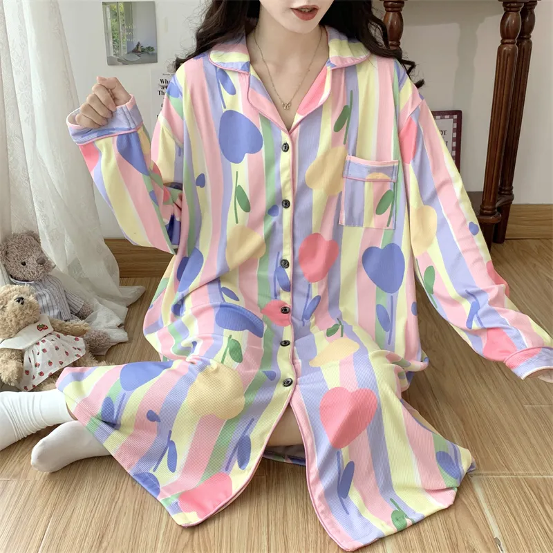 Real Photos Spring Autumn Winter Mid-Length Robe 23118-99# · Wholesale · OEM · Worldwide Shipping - View 1
