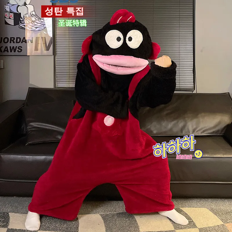 Autumn Winter Couple One-Piece Pajamas Women Plus Size 200 Jin Thickened Coral Fleece Cartoon Men's Loungewear Set · Wholesale · OEM · Worldwide Shipping - View 2