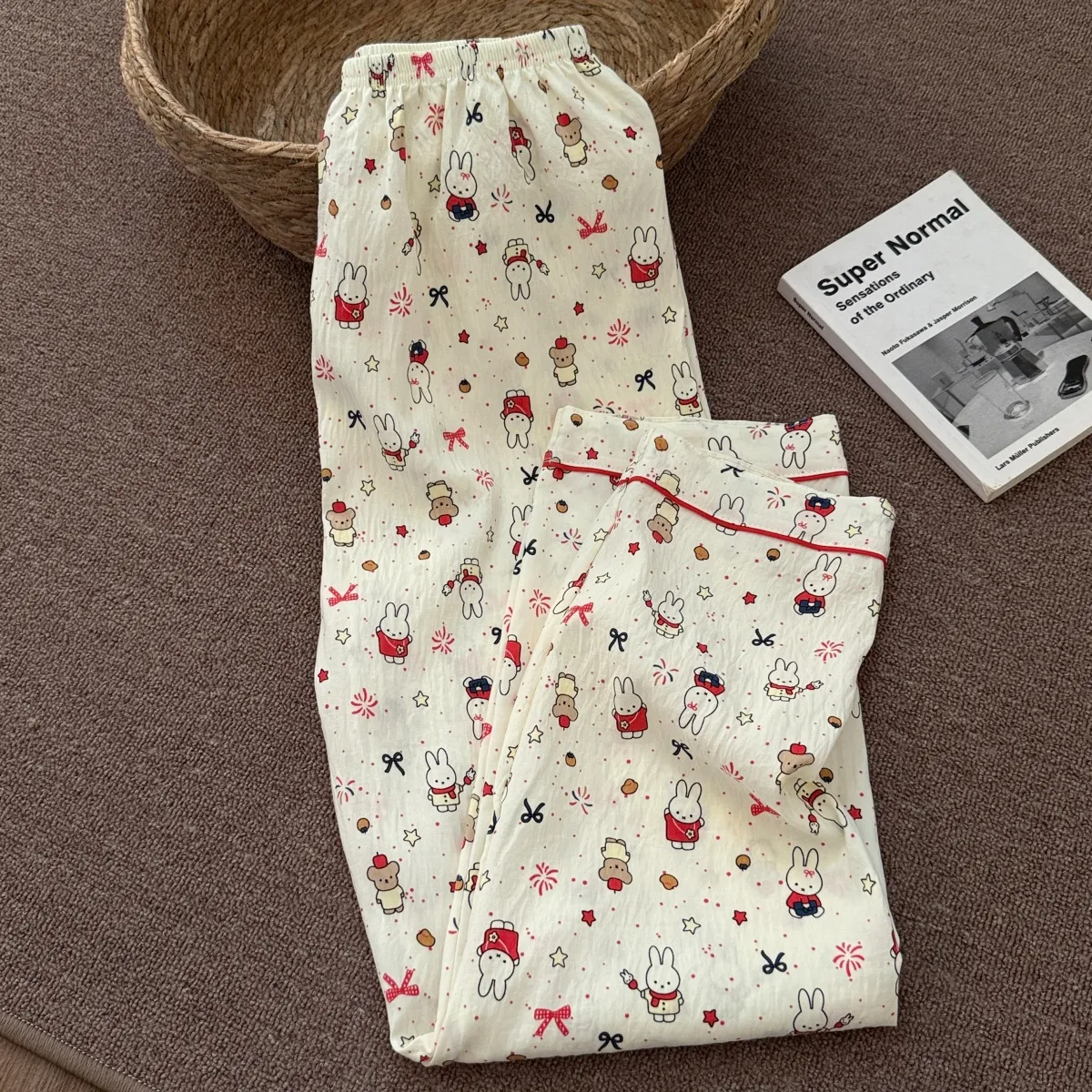 New Cloud Cotton Soft Cute Bunny Pajamas for Women Spring Autumn Long Sleeve Long Pants Girly Premium Loungewear Set · Wholesale · OEM · Worldwide Shipping - Detail 11