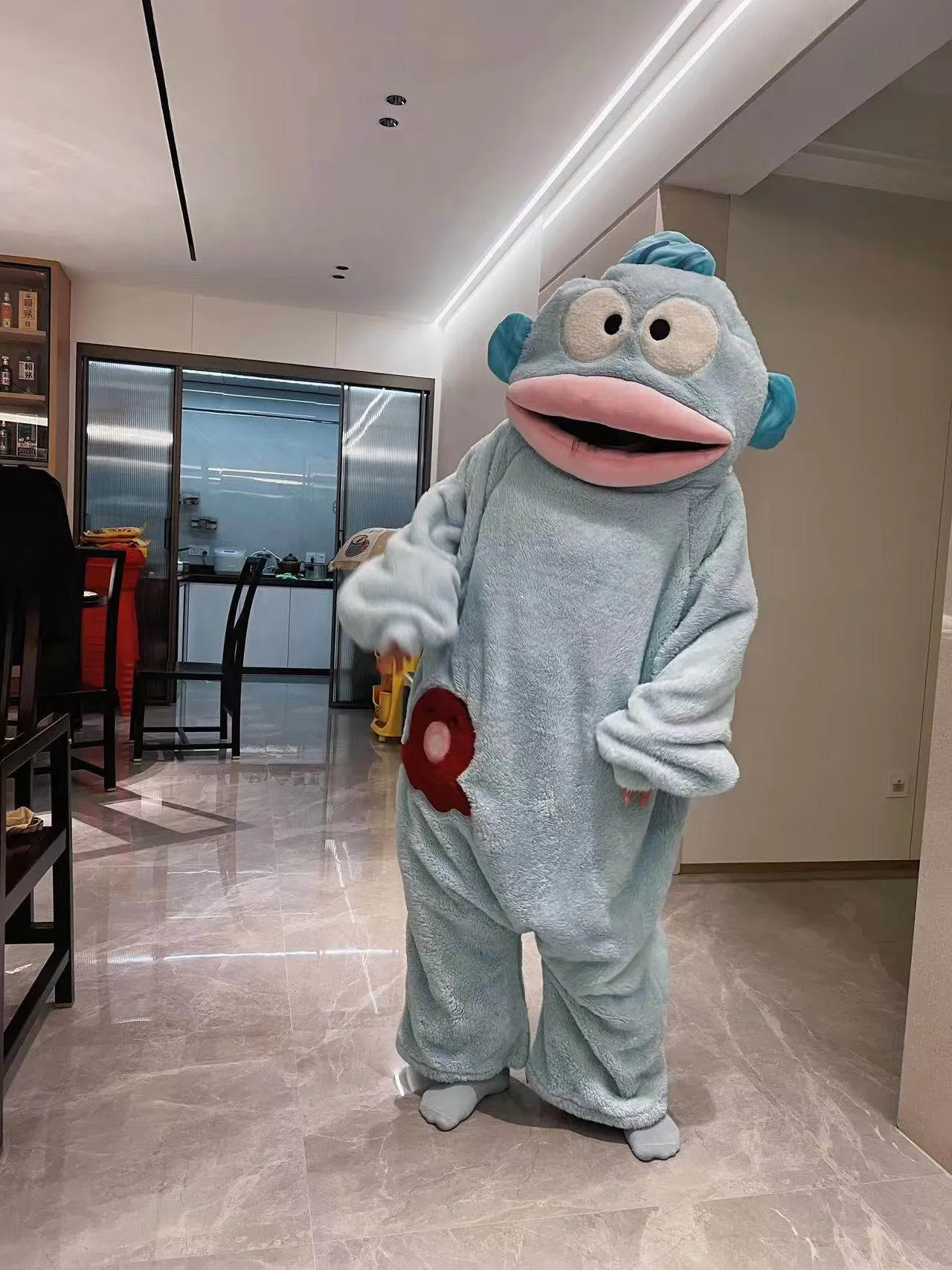Hooded Coral Fleece One-Piece Sleepwear with Comb, Fish Hair Design, Winter Thickened Fleece Pajamas · Wholesale · OEM · Worldwide Shipping - Detail 15