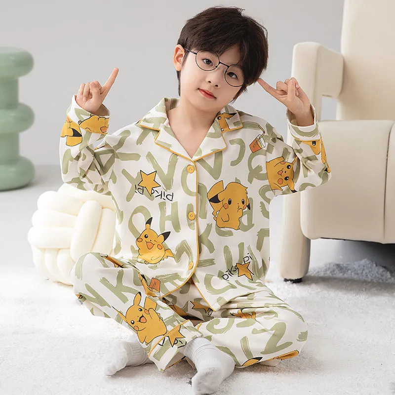 Boys' Cardigan Pajama, Cotton-Like Spring/Autumn Wearable-Outside Loungewear · Wholesale · OEM · Worldwide Shipping - Detail 29