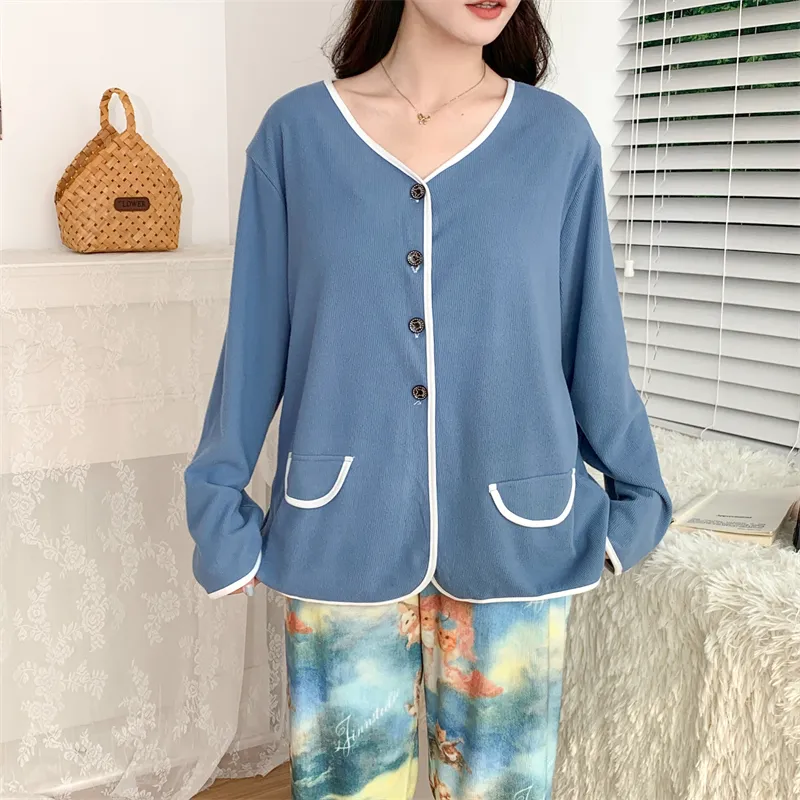 Real Photo Spring/Autumn Dralon Fleece Sexy Three-Piece Pajama Set with Padding, Item 32197-31# · Wholesale · OEM · Worldwide Shipping - Detail 26