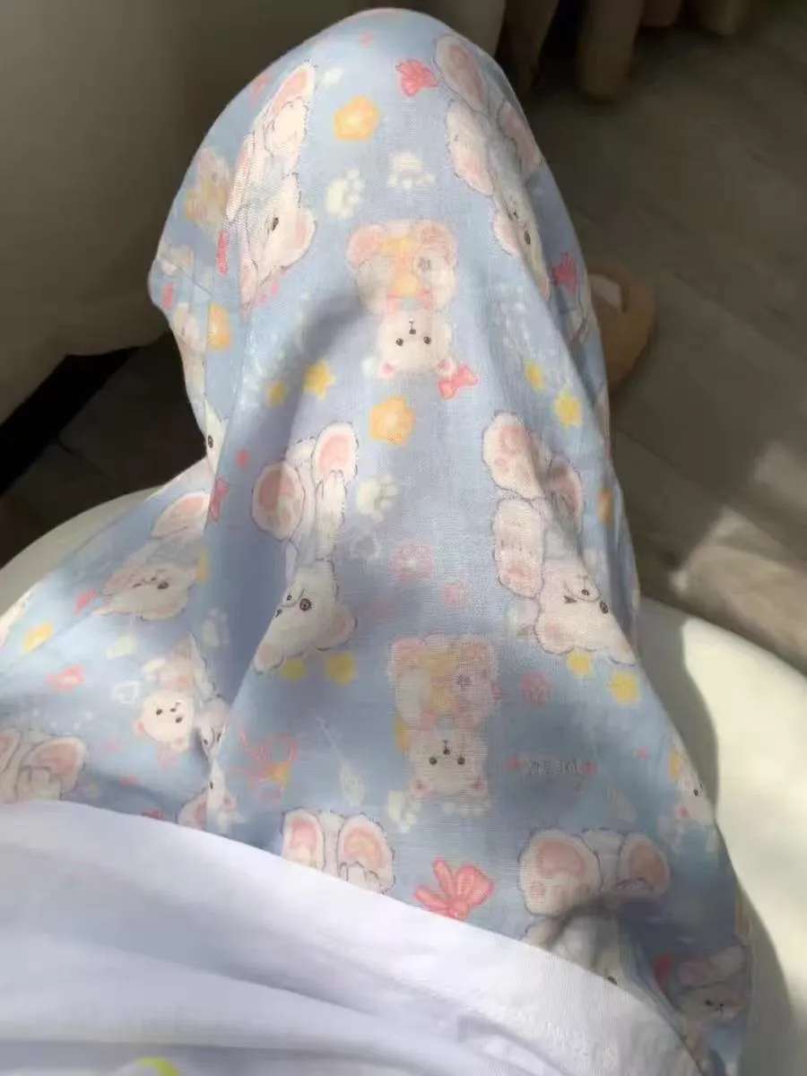春秋 純綿 二重ガーゼ パジャマパンツ レディース かわいい カートゥーンプリント 外着可能 散歩 ポケット付き ミッドウエスト 部屋着パンツ · 卸売 · OEM · 世界へ発送 - Detail 12