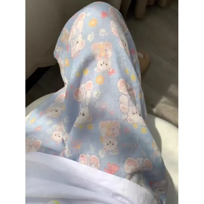 春秋 純綿 二重ガーゼ パジャマパンツ レディース かわいい カートゥーンプリント 外着可能 散歩 ポケット付き ミッドウエスト 部屋着パンツ · 卸売 · OEM · 世界へ発送 - Detail 1