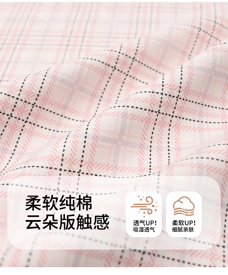 Pyjama femme en coton pur à enfiler, manches longues, col T, cardigan, motif cartoon mignon, ensemble de maison portable à l'extérieur, automne-hiver · Grossiste · OEM · Mondial - Detail 16