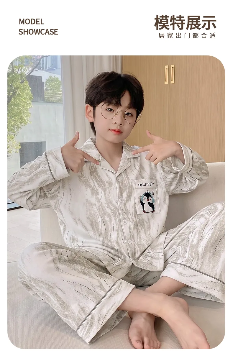 New Winter Kids Pajama Set for Boys, Dralon Fleece Long Sleeve Loungewear for Teens and Older Children · Wholesale · OEM · Worldwide Shipping - Detail 8