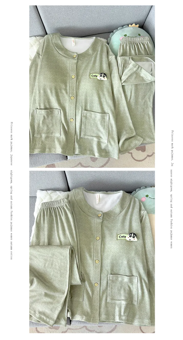 Nouvelle collection d'hiver pyjama femme 280g ultra doux polaire à col rond manches longues pantalon long coussinets de poitrine fixes ensemble de maison · Grossiste · OEM · Mondial - Detail 23