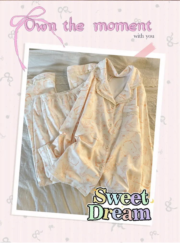 New Winter Pajamas for Women Double-Sided Deerma 260g Lace-Trimmed Lapel Cardigan Long Sleeve Long Pants Comfortable Homewear Set · Wholesale · OEM · Worldwide Shipping - Detail 10