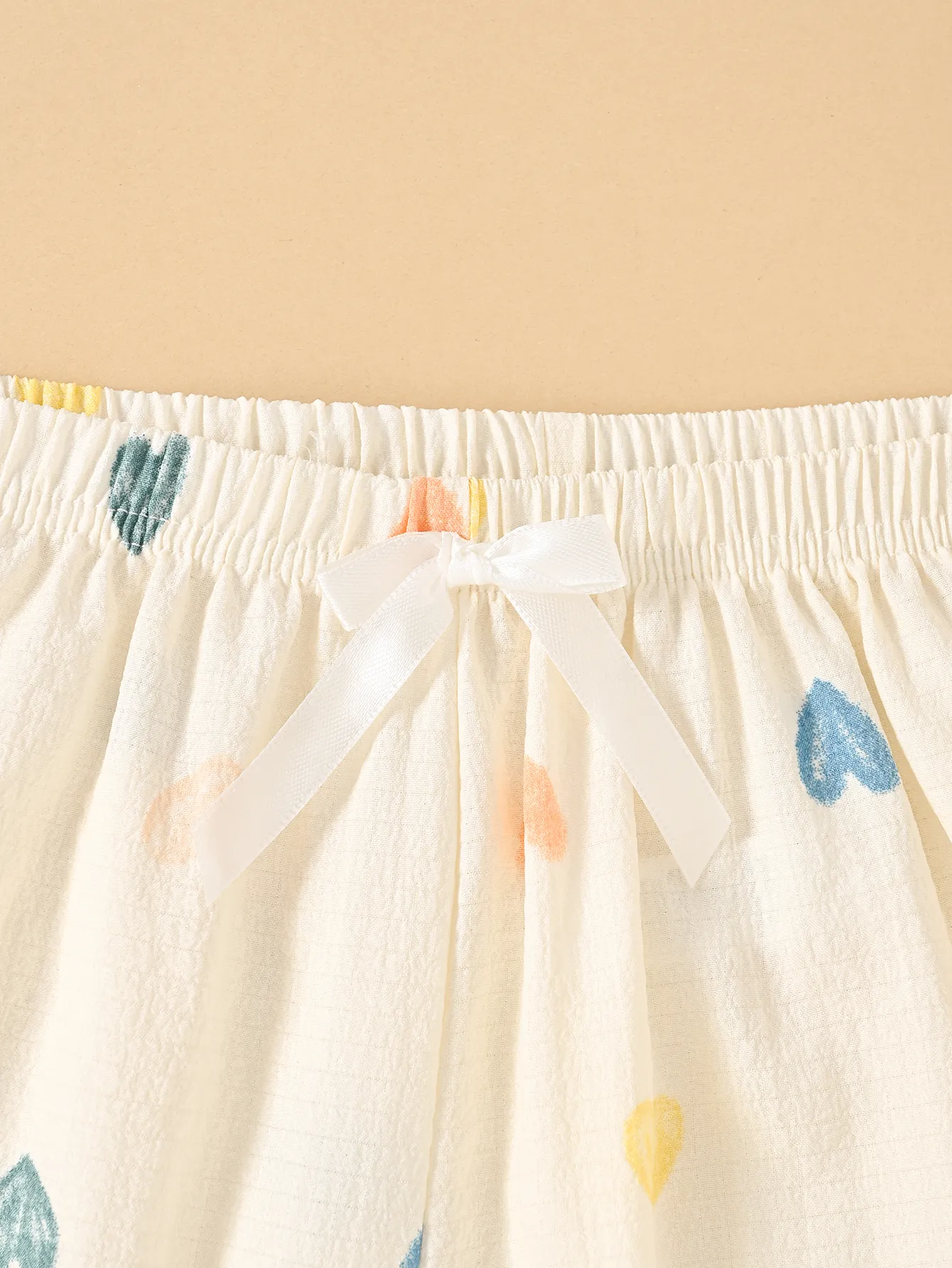 新作 TEMU・SHEIN・Amazon向け レディースハート柄パジャマセット 欧米風夏用ルームウェア · 卸売 · OEM · 世界へ発送 - Detail 1