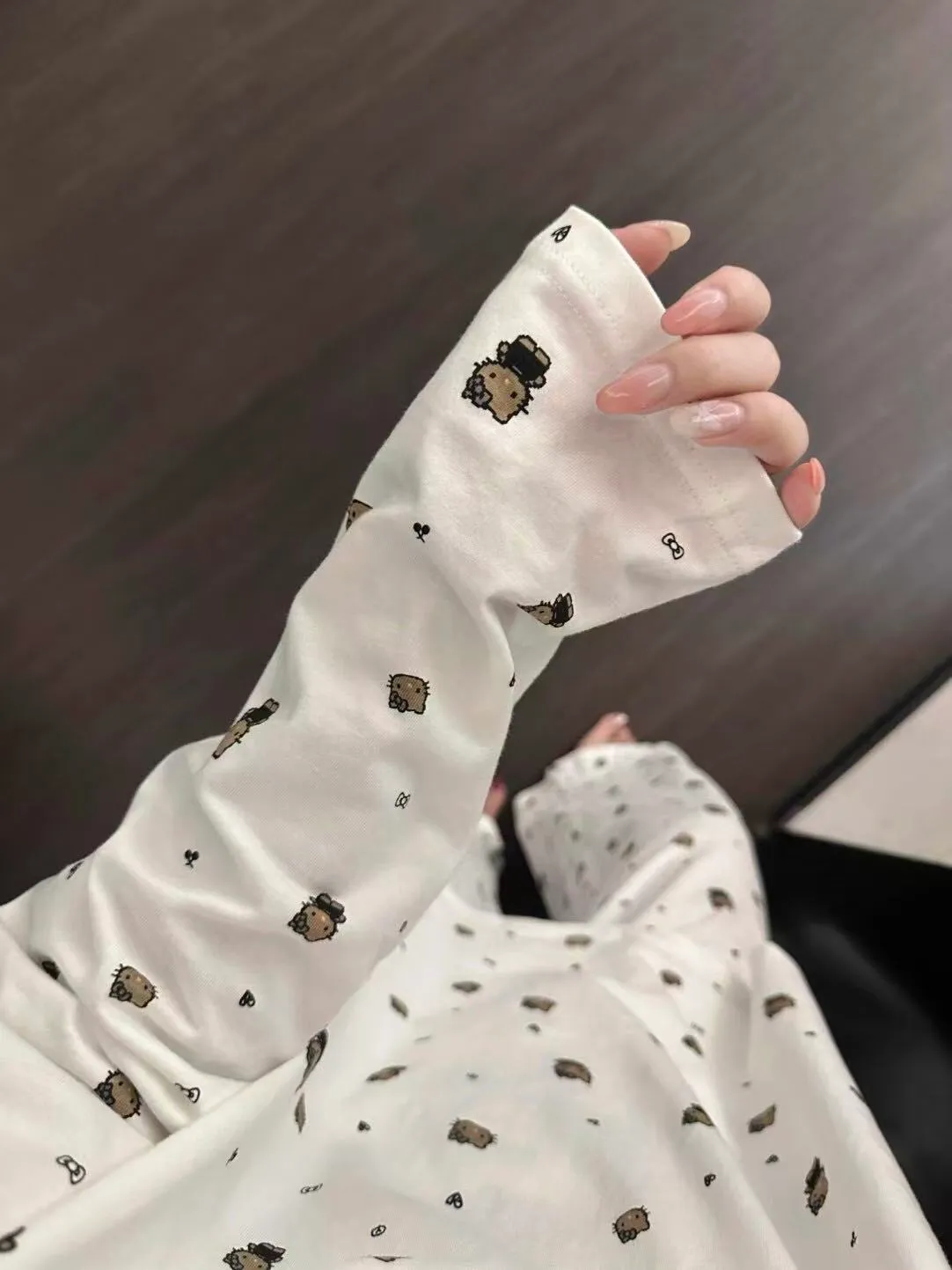 韓国系パジャマ レディース 春秋 カートゥーン 長袖 長ズボン クルーネック 外着可能 ルームウェア だらり感セットアップ · 卸売 · OEM · 世界へ発送 - Detail 8