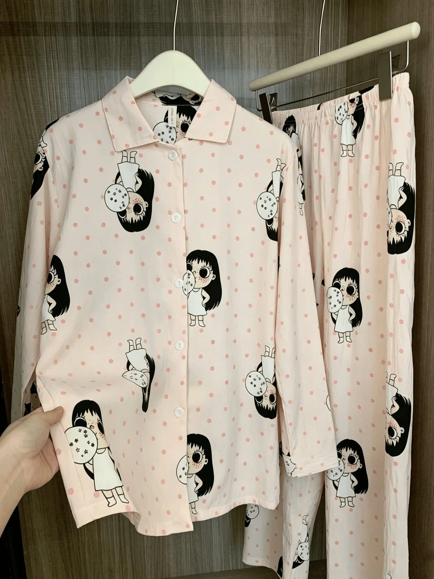 Spring Autumn New Ins Style Pajamas Women Long Sleeve Long Pants Cardigan Lapel Sweet Cute Loungewear · Wholesale · OEM · Worldwide Shipping - Detail 2