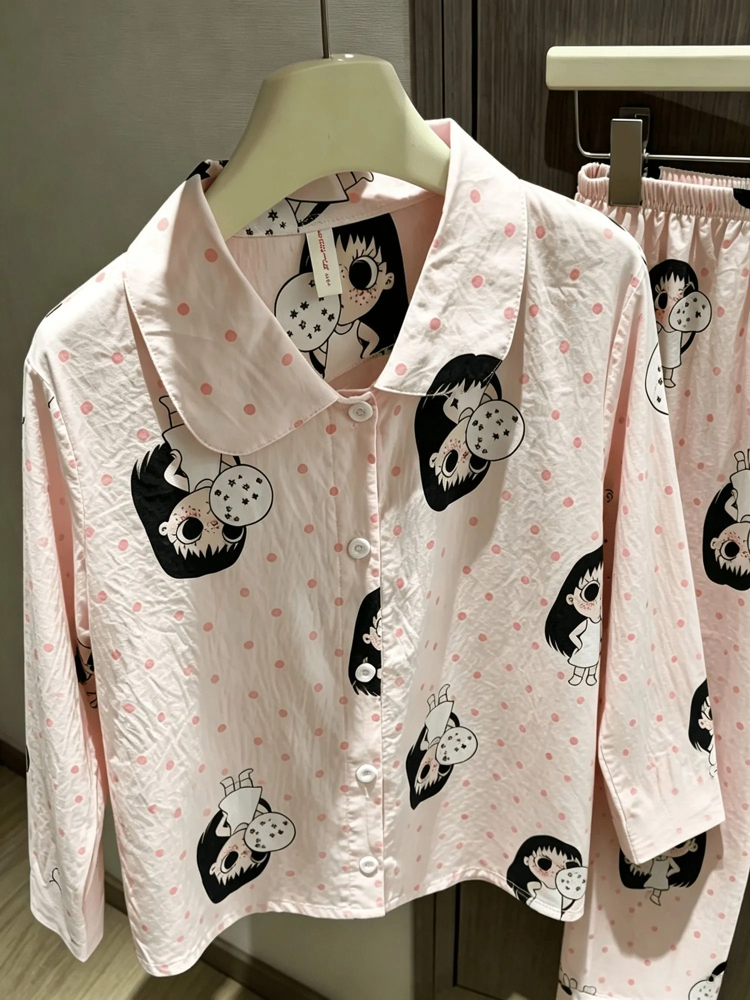 Spring Autumn New Ins Style Pajamas Women Long Sleeve Long Pants Cardigan Lapel Sweet Cute Loungewear · Wholesale · OEM · Worldwide Shipping - Detail 4