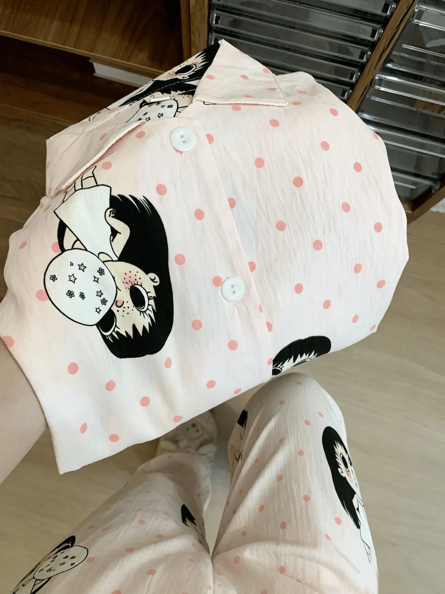 Spring Autumn New Ins Style Pajamas Women Long Sleeve Long Pants Cardigan Lapel Sweet Cute Loungewear · Wholesale · OEM · Worldwide Shipping - Detail 1