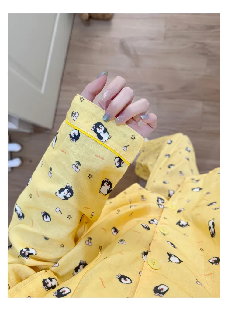 Cloud Cotton Cartoon Pajamas Women Spring Autumn Winter Long Sleeve Long Pants Two-Piece Homewear Set Outer Wear · Wholesale · OEM · Worldwide Shipping - Detail 8