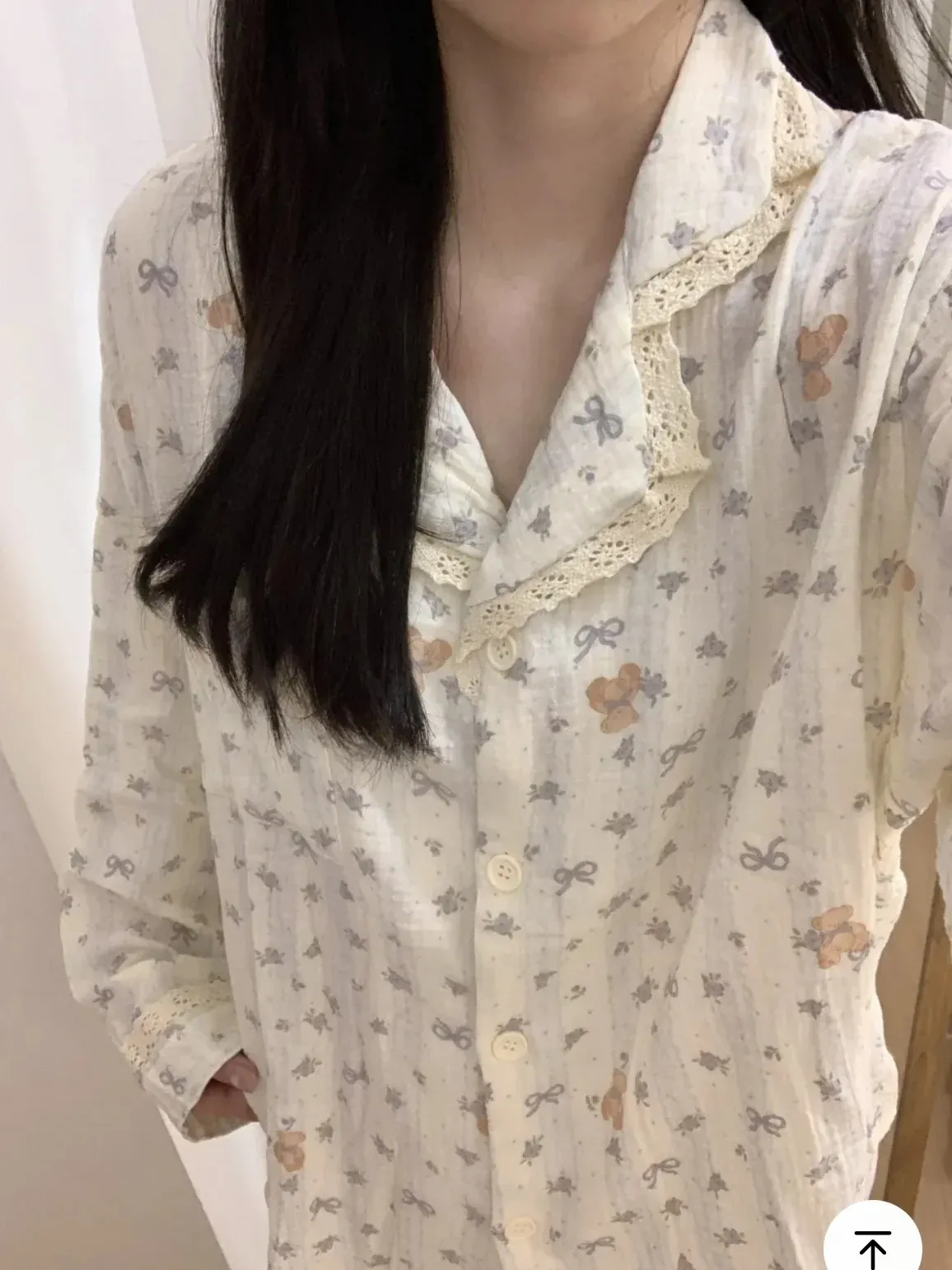 Real Shot# German Velvet Lace Bear Simple Cute Casual Thickened Warm Pajamas Women Autumn Winter Set Loungewear · Wholesale · OEM · Worldwide Shipping - Detail 9