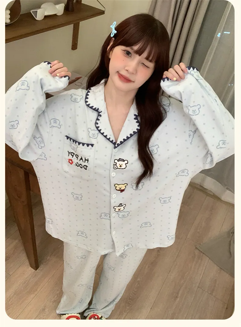 2026 New Winter German Velvet Pajamas for Women Autumn Winter Thickened Fleece Winter Flannel Set Loungewear · Wholesale · OEM · Worldwide Shipping - Detail 18