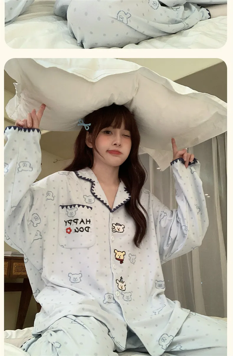 2026 New Winter German Velvet Pajamas for Women Autumn Winter Thickened Fleece Winter Flannel Set Loungewear · Wholesale · OEM · Worldwide Shipping - Detail 15