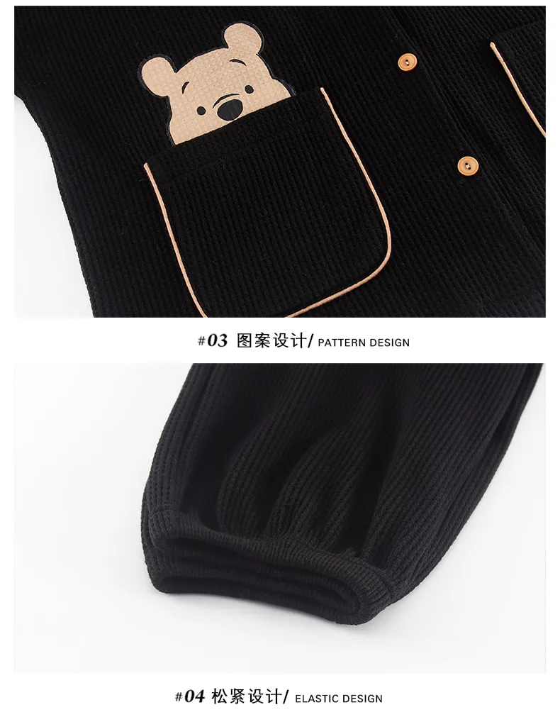 Spring Autumn Women's Pajamas Long Sleeve Casual Spring Loungewear Couple Pajamas Live Streaming 6535 Autumn Set Thin Style Men · Wholesale · OEM · Worldwide Shipping - Detail 13