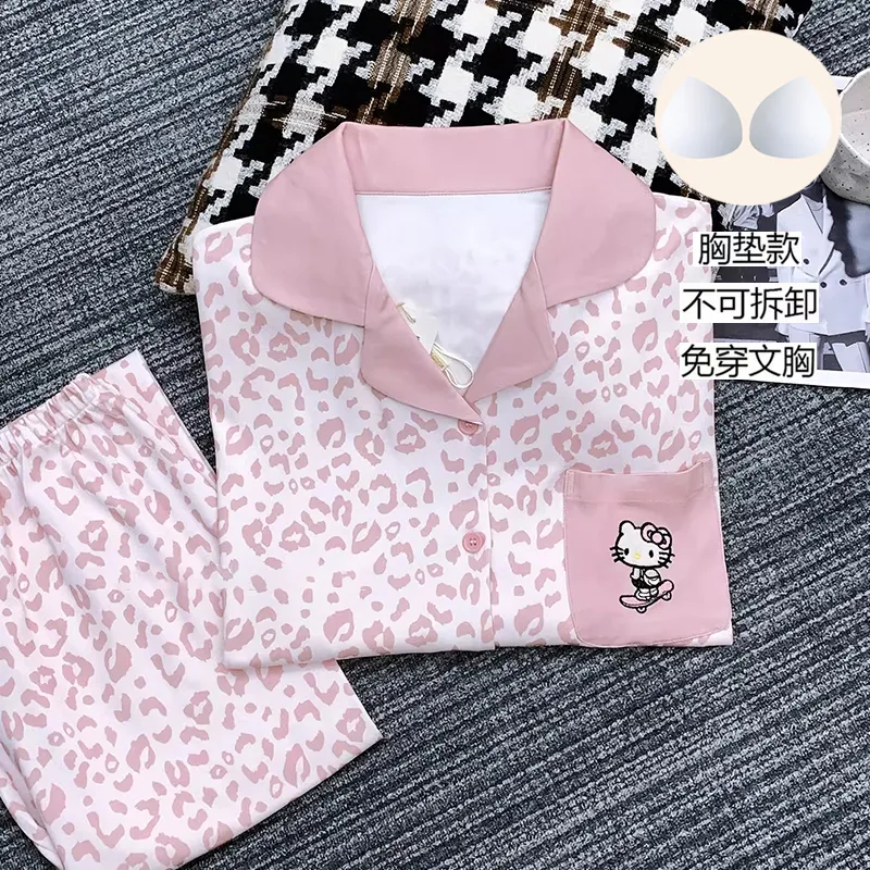 جديد حلو مقاسات كبيرة قابل للارتداء خارجاً قطن سحابي كرتوني KT قط نسائية بيجامة ملابس منزلية طقم · بيع بالجملة · تصنيع حسب الطلب · شحن عالمي - View 2
