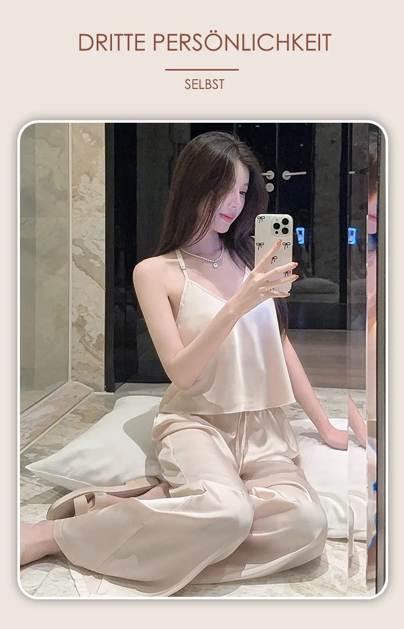 Sexy Lace Light Luxury Backless Pajamas for Women Summer Thin with Chest Pad Alluring Pure Desire Style Loungewear · Wholesale · OEM · Worldwide Shipping - Detail 30