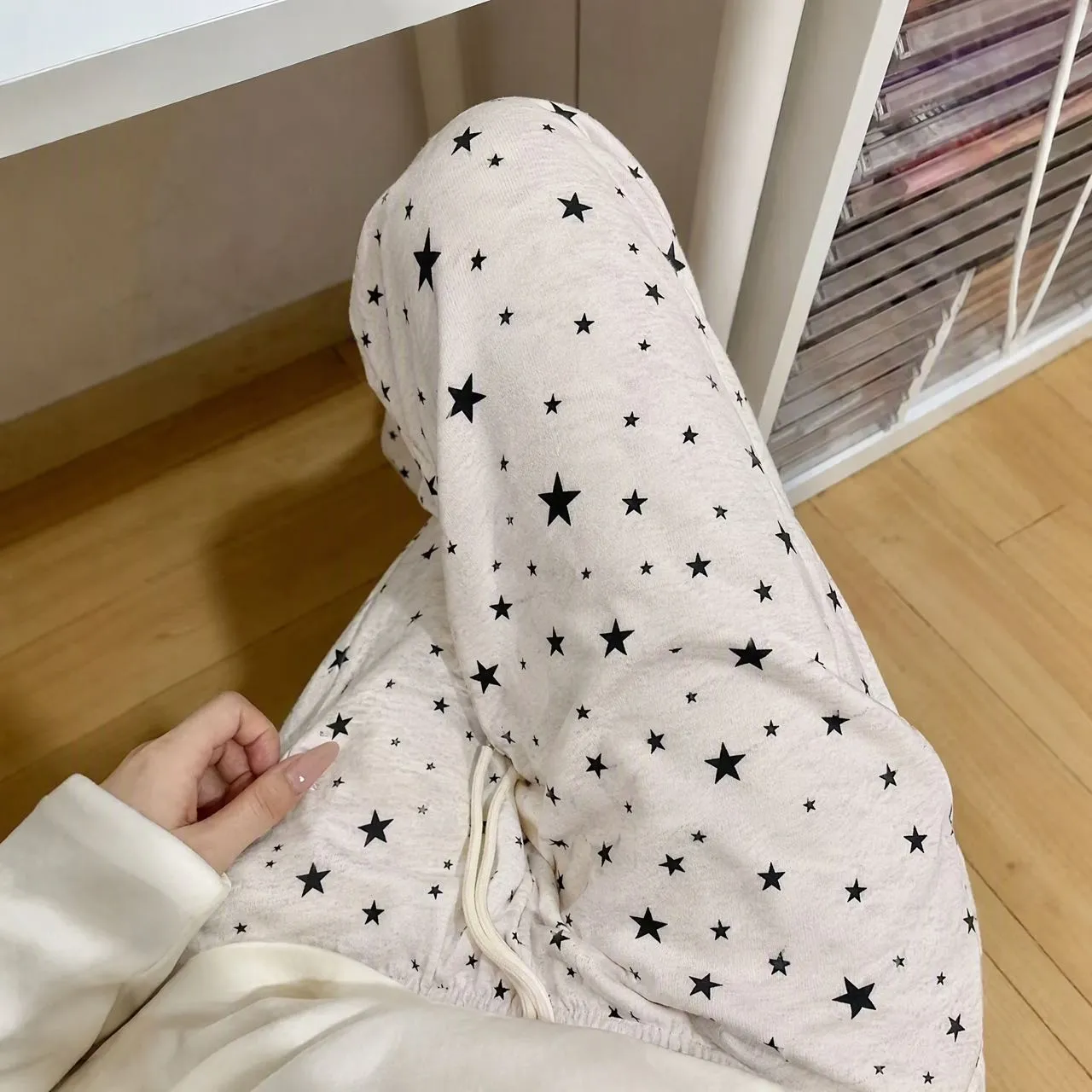 Women's Sleep Pants Autumn/Winter 240g Lambswool Double Pocket Slimming Glutinous Rice Pants with Elastic Drawstring Long Pants Wearable Outside · Wholesale · OEM · Worldwide Shipping - Detail 27