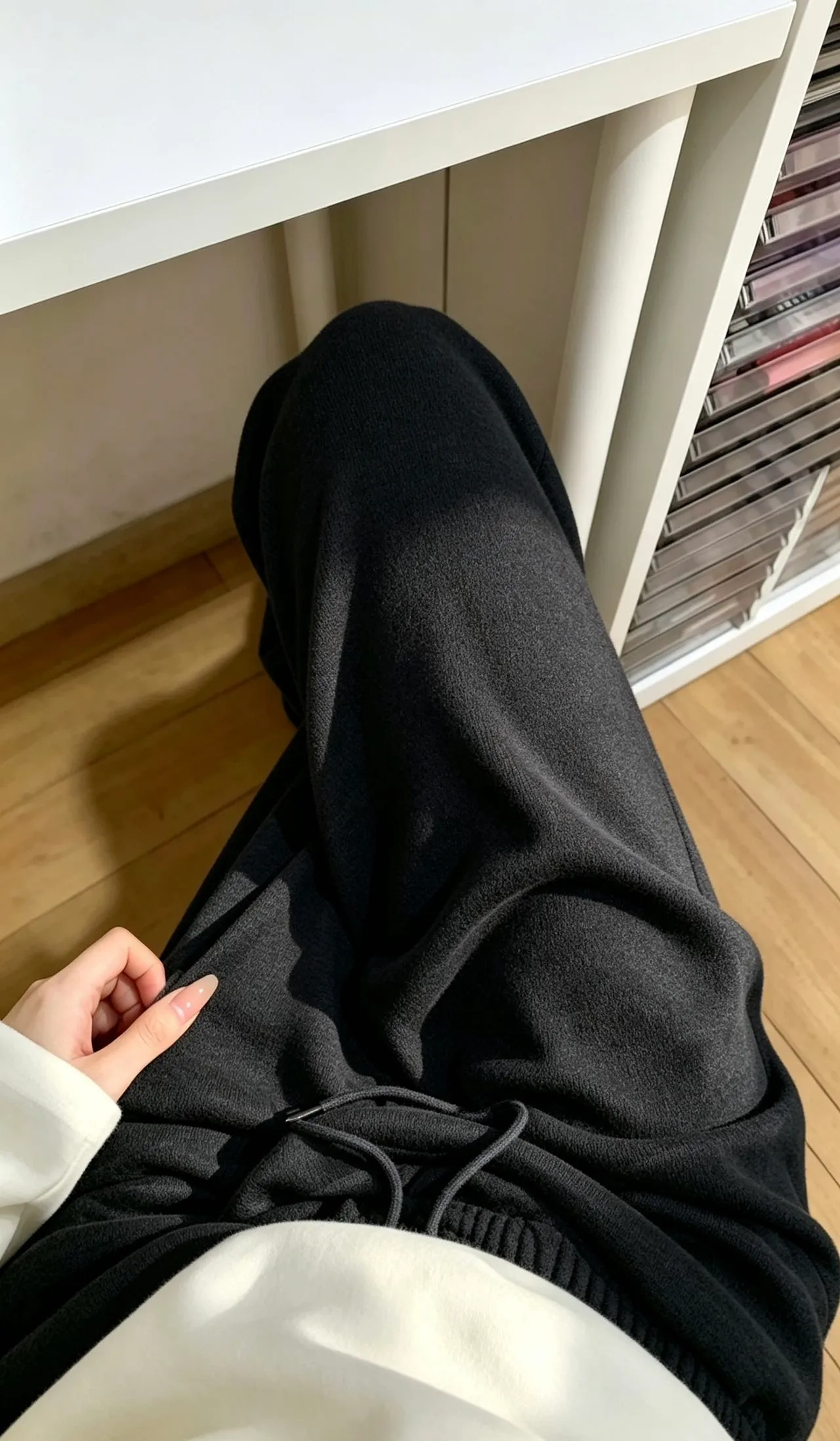 Women's Sleep Pants Autumn/Winter 240g Lambswool Double Pocket Slimming Glutinous Rice Pants with Elastic Drawstring Long Pants Wearable Outside · Wholesale · OEM · Worldwide Shipping - Detail 20