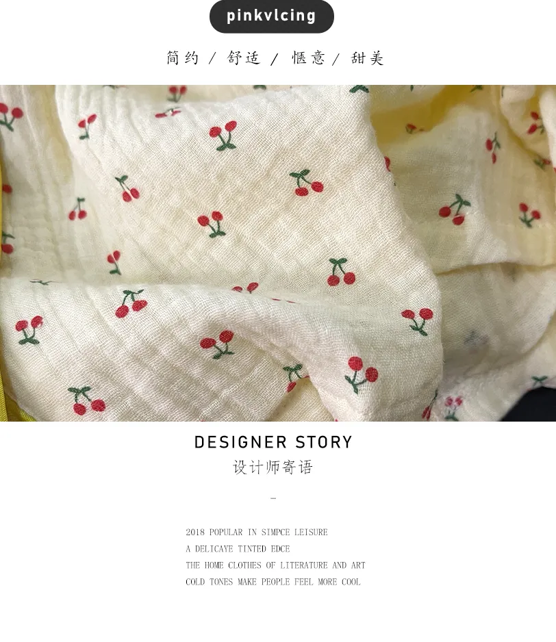 Manjiafen バブルコットン ガーゼ 長袖 カーディガン パジャマ レディース 純綿 秋新作 全綿 無地 セット · 卸売 · OEM · 世界へ発送 - Detail 4