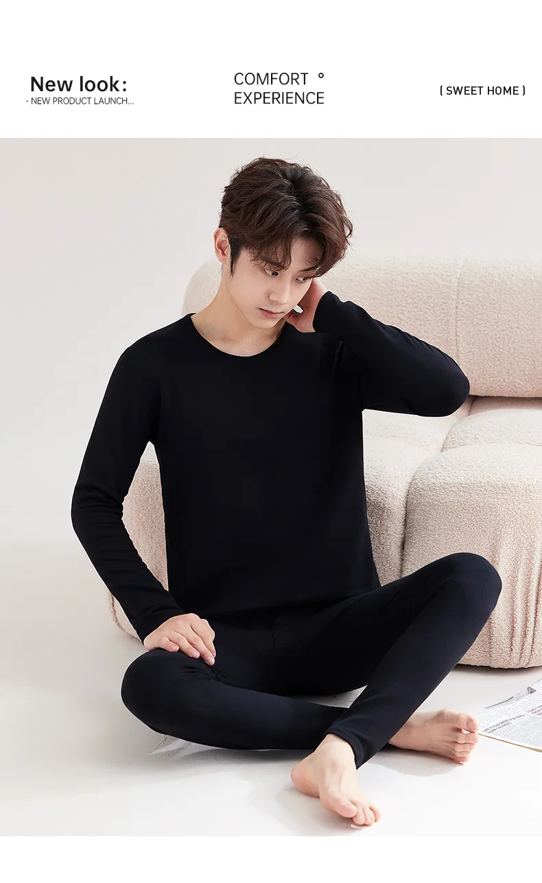 아크릴 발열 보온 내의 세트 남성 2026 가을겨울 신상 이너웨어 스판 허리조임 힙업 가을내복 가을바지 · 도매 · OEM · 전 세계 배송 - Detail 14