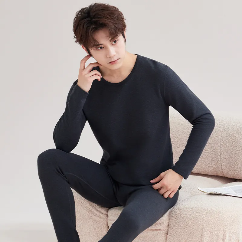 아크릴 발열 보온 내의 세트 남성 2026 가을겨울 신상 이너웨어 스판 허리조임 힙업 가을내복 가을바지 · 도매 · OEM · 전 세계 배송 - View 4