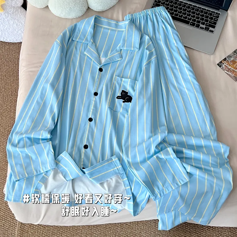 Nouvelle collection automne-hiver, ensemble pyjama homme en velours polaire, col chemise, motif cartoon · Grossiste · OEM · Mondial