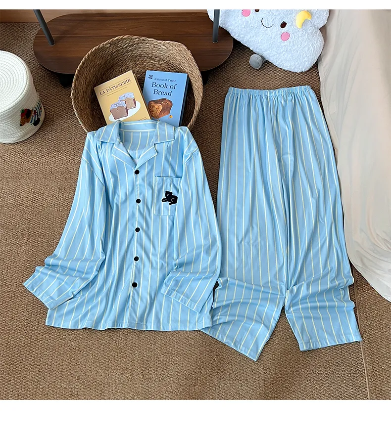 Nouvelle collection automne-hiver, ensemble pyjama homme en velours polaire, col chemise, motif cartoon · Grossiste · OEM · Mondial - Detail 12
