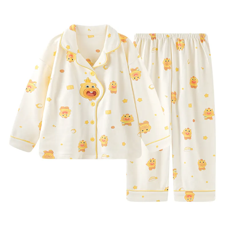 Nouveau pyjama pour enfants en velours polaire chaud, fille, long, cartoon, princesse, gilet, portable à l'extérieur, ensemble de vêtements d'intérieur · Grossiste · OEM · Mondial - View 4