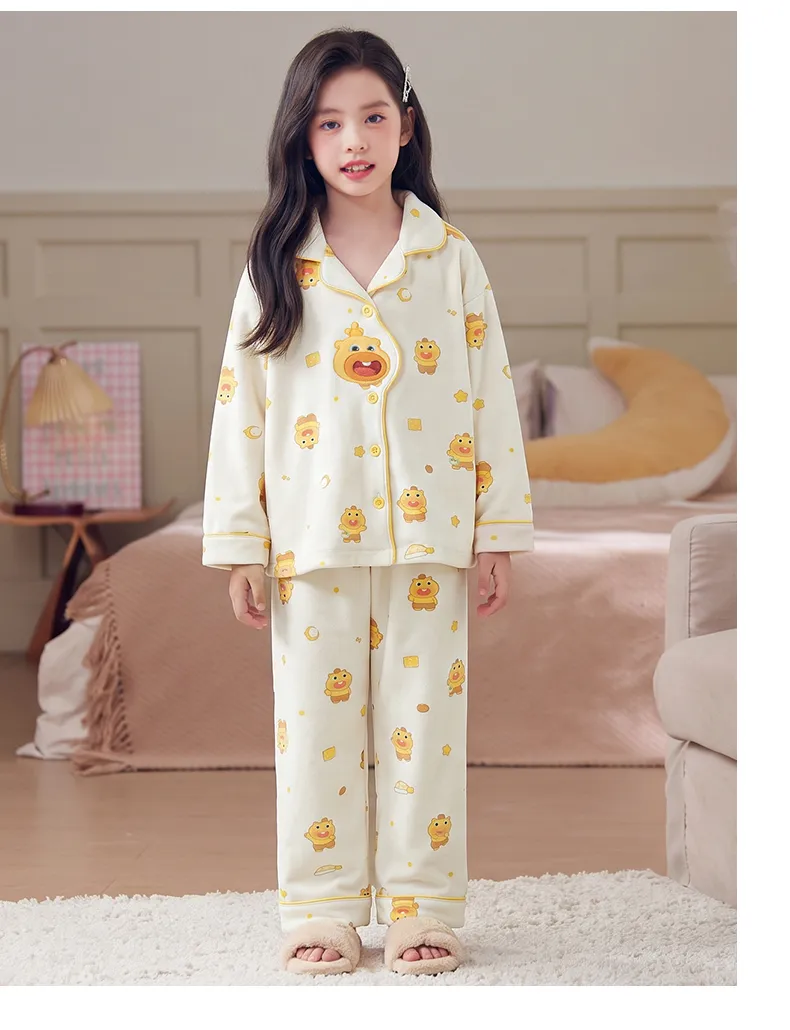 Nouveau pyjama pour enfants en velours polaire chaud, fille, long, cartoon, princesse, gilet, portable à l'extérieur, ensemble de vêtements d'intérieur · Grossiste · OEM · Mondial - Detail 10
