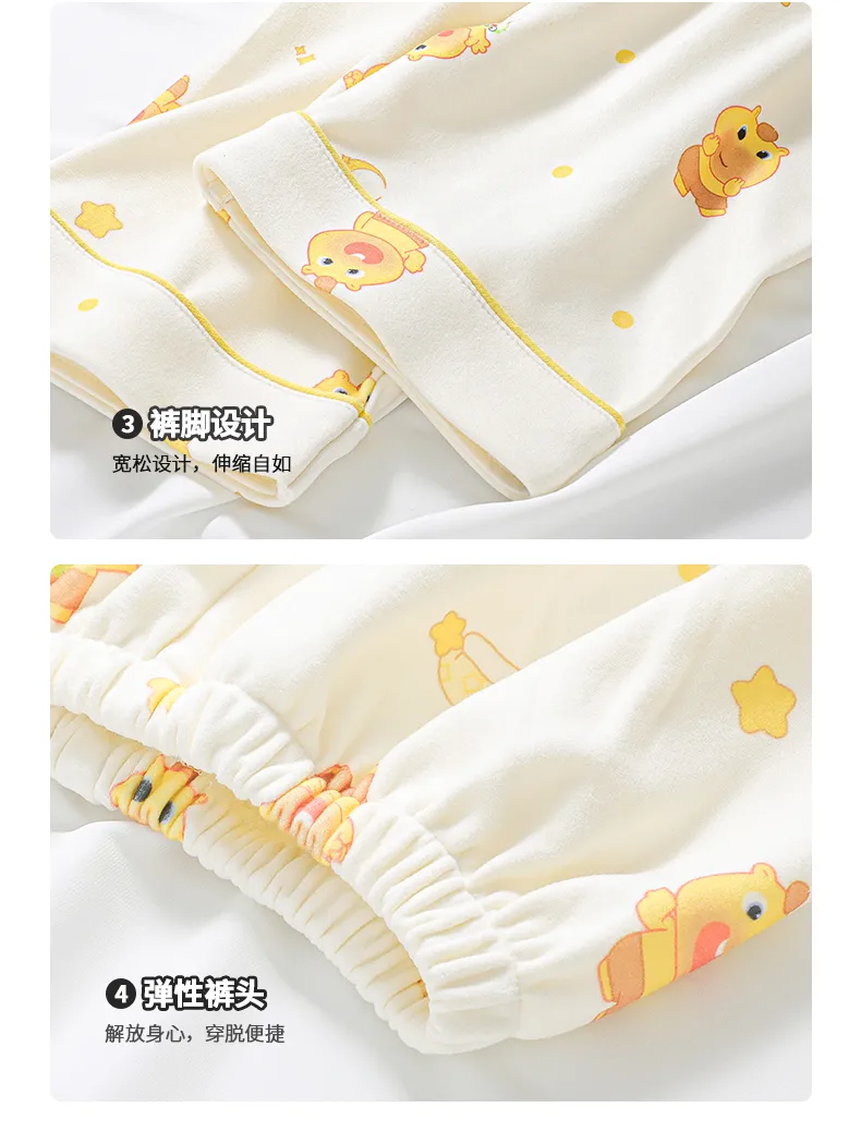 Nouveau pyjama pour enfants en velours polaire chaud, fille, long, cartoon, princesse, gilet, portable à l'extérieur, ensemble de vêtements d'intérieur · Grossiste · OEM · Mondial - Detail 7