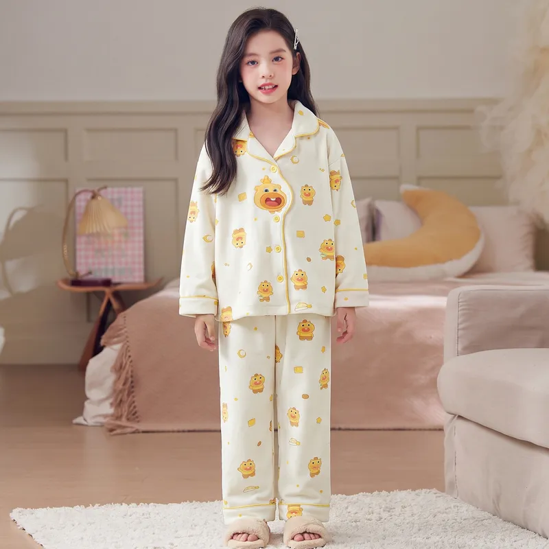 Nouveau pyjama pour enfants en velours polaire chaud, fille, long, cartoon, princesse, gilet, portable à l'extérieur, ensemble de vêtements d'intérieur · Grossiste · OEM · Mondial - View 3