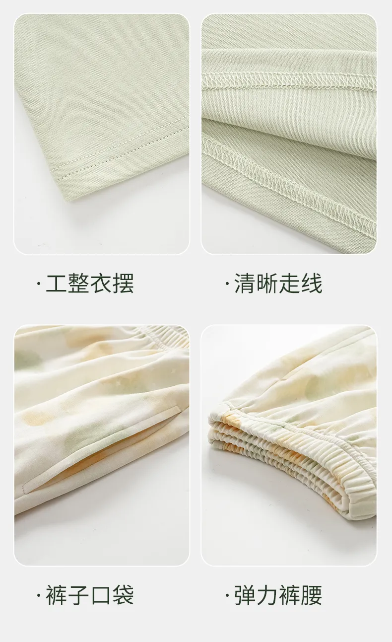 All Cotton Era Women Pure Cotton Pajamas Autumn New Homewear 100% Pure Cotton Soft Skin-Friendly Wearable Outside · Wholesale · OEM · Worldwide Shipping - Detail 13