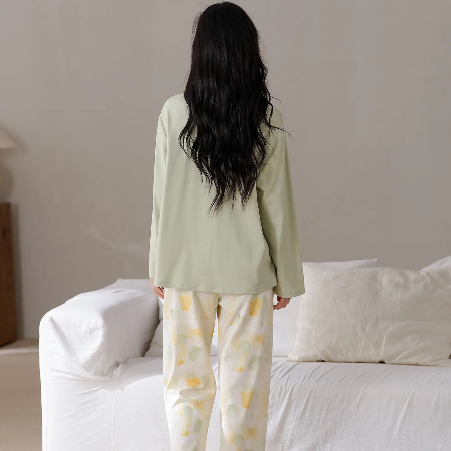 All Cotton Era Women Pure Cotton Pajamas Autumn New Homewear 100% Pure Cotton Soft Skin-Friendly Wearable Outside · Wholesale · OEM · Worldwide Shipping - View 2