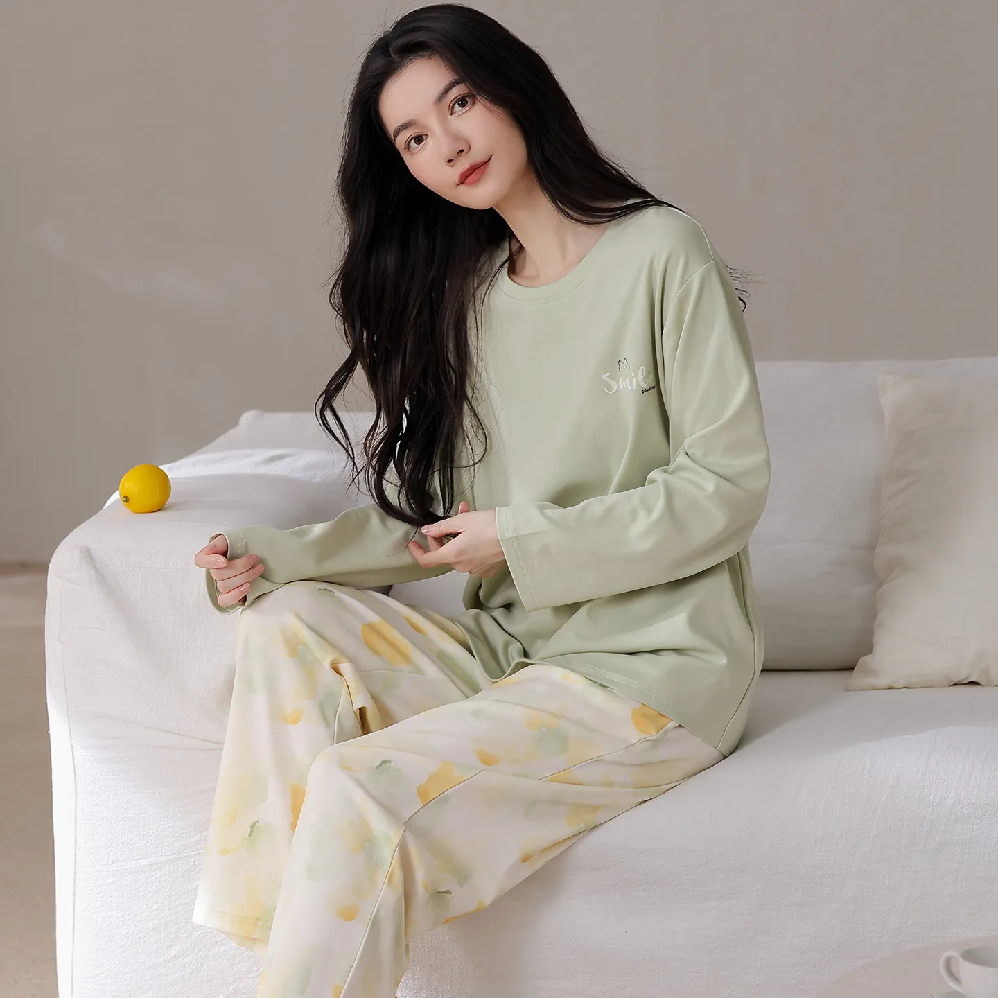 All Cotton Era Women Pure Cotton Pajamas Autumn New Homewear 100% Pure Cotton Soft Skin-Friendly Wearable Outside · Wholesale · OEM · Worldwide Shipping