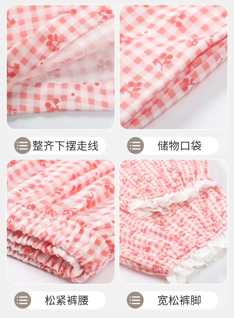 Women's Homewear in Soft Cotton Double-Layer Gauze, Gentle on Skin, Suitable for Outdoor Wear · Wholesale · OEM · Worldwide Shipping - Detail 14