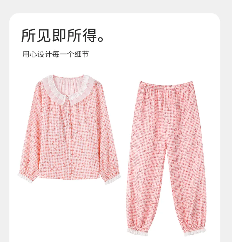 Women's Homewear in Soft Cotton Double-Layer Gauze, Gentle on Skin, Suitable for Outdoor Wear · Wholesale · OEM · Worldwide Shipping - Detail 12