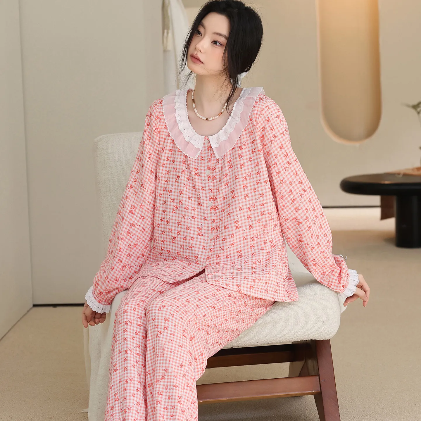 Women's Homewear in Soft Cotton Double-Layer Gauze, Gentle on Skin, Suitable for Outdoor Wear · Wholesale · OEM · Worldwide Shipping - View 1