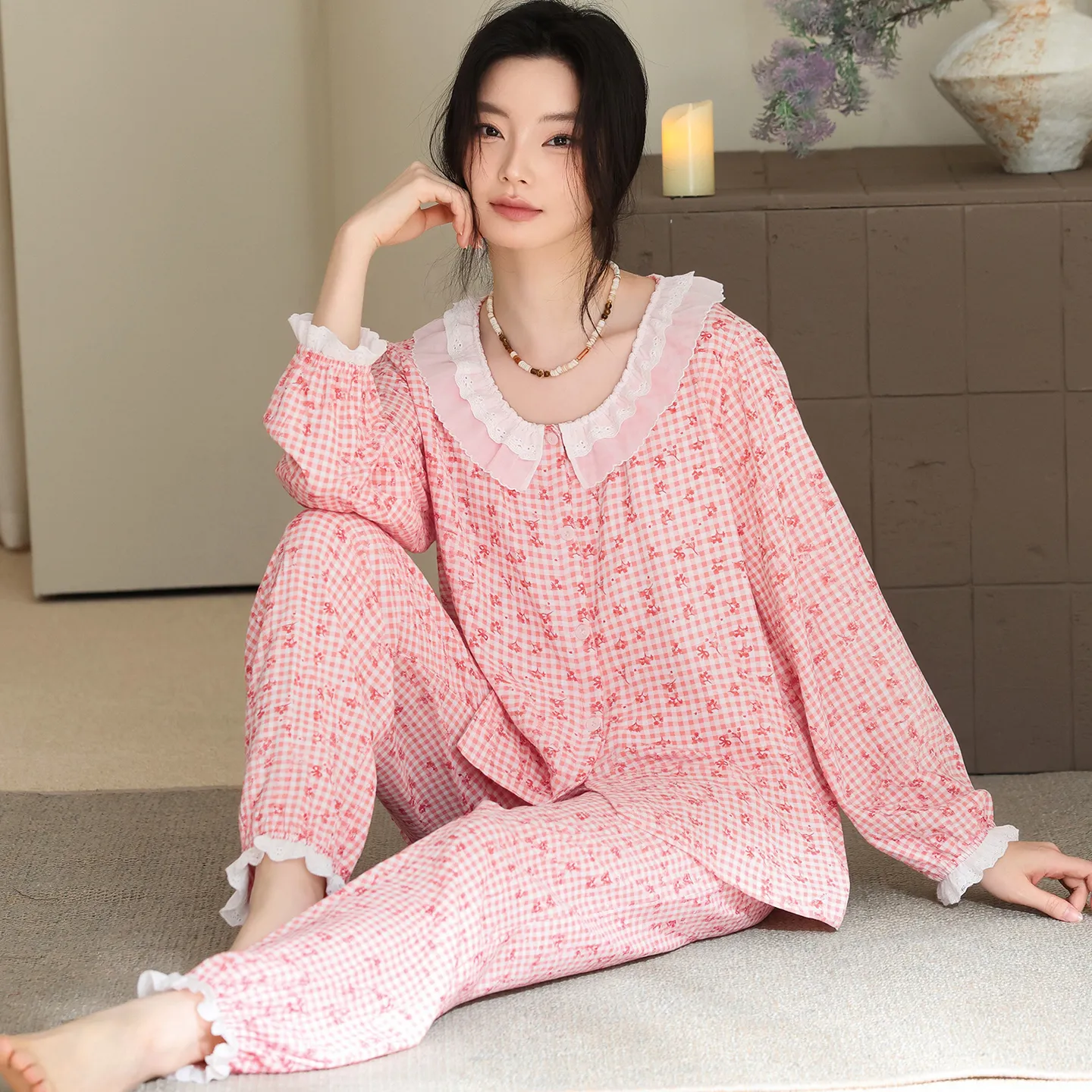 Women's Homewear in Soft Cotton Double-Layer Gauze, Gentle on Skin, Suitable for Outdoor Wear · Wholesale · OEM · Worldwide Shipping