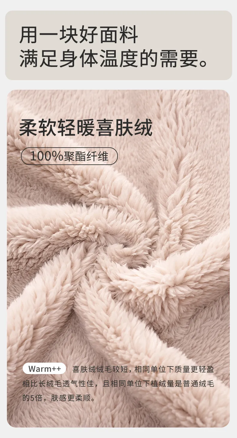 New Coral Fleece Long-Length Thickened Warm Men's Sporty Stand-Collar Zipper Wearable Outside Loungewear Set · Wholesale · OEM · Worldwide Shipping - Detail 7