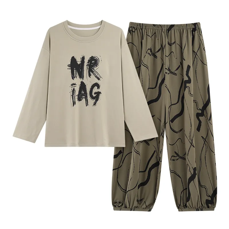 New Women's Pajamas Pure Cotton with Built-in Bra, Xiaohongshu/Ins Korean Style Harem Pants Cartoon Homewear Set · Wholesale · OEM · Worldwide Shipping - View 4