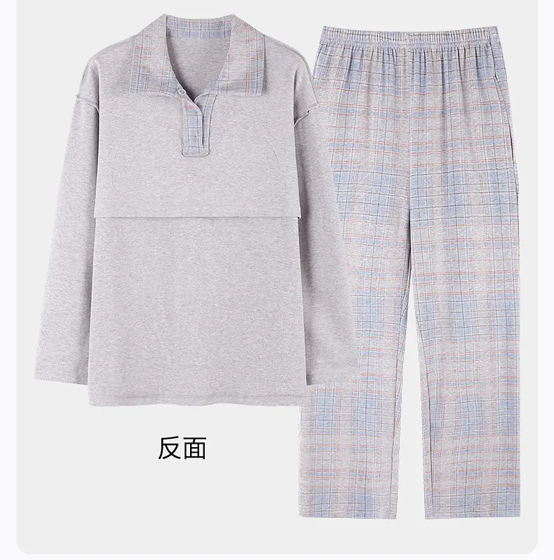 Banban, nouveauté automne hiver, pyjama femme en pur coton lycra, manches longues, avec coussinets, pull, cartoon, décontracté, loungewear femme · Grossiste · OEM · Mondial - Detail 17