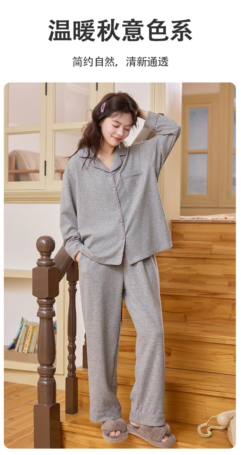 Cashmere Silk Pajamas Women Winter New Thickened Warm Long Sleeve Cardigan Cartoon Outer Wear Girl Homewear Set · Wholesale · OEM · Worldwide Shipping - Detail 17