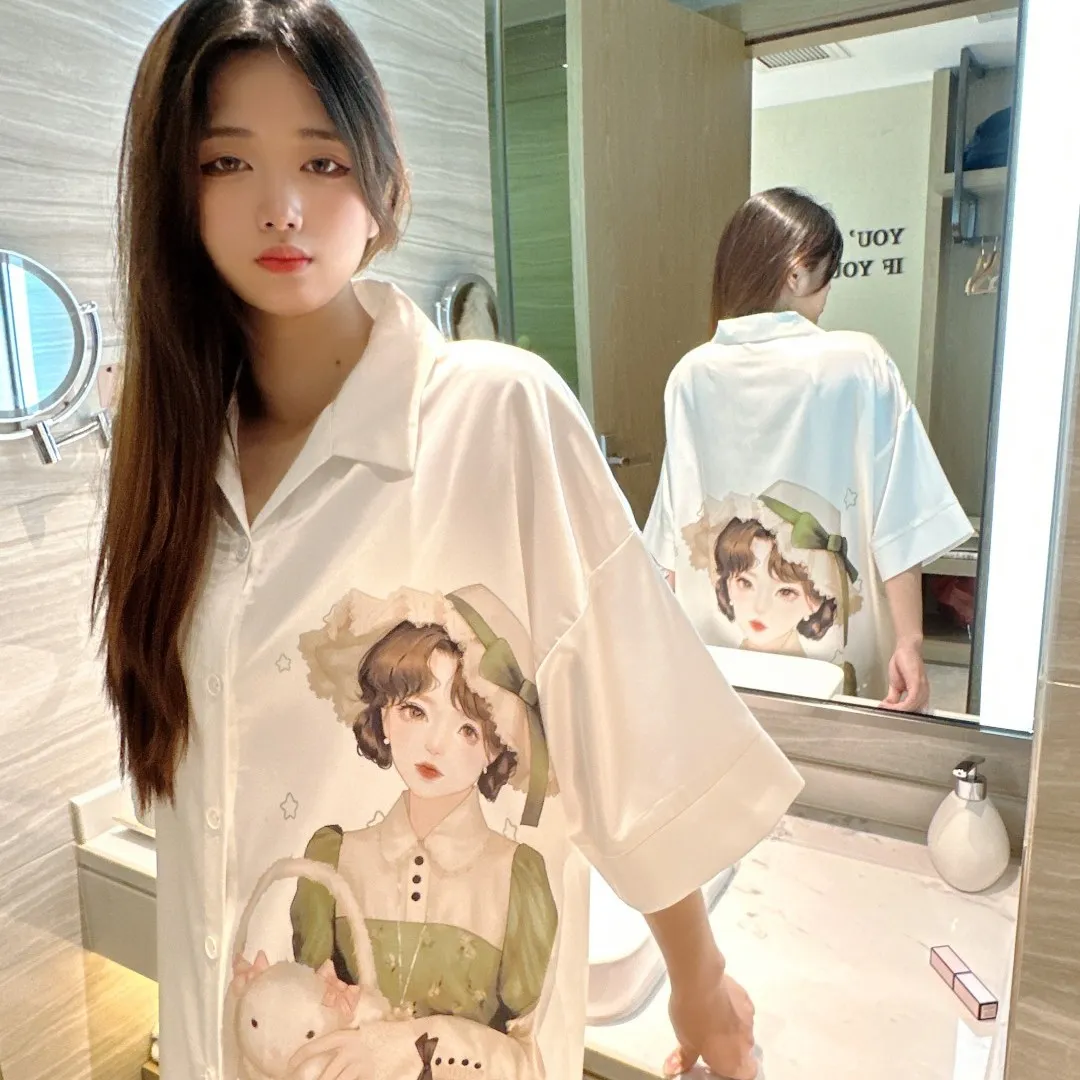 Europe & US Cross-Border Women's Second-Skin Ice Silk Nightgown, Light Luxury Midi Lounge Dress · Wholesale · OEM · Worldwide Shipping - View 1